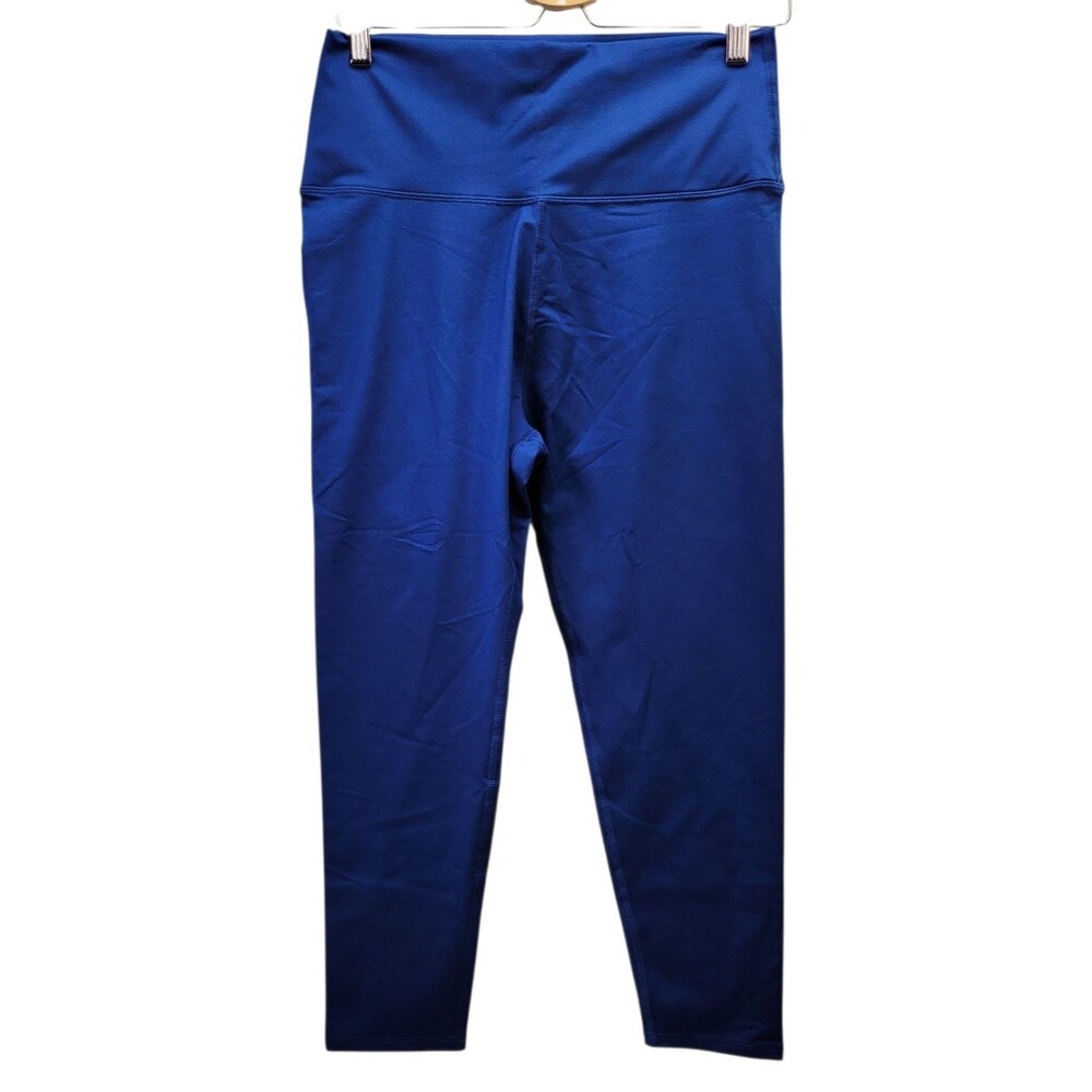 Core 10 Women's Athletic Workout Capri Pants Yoga Leggings Blue Size Large
